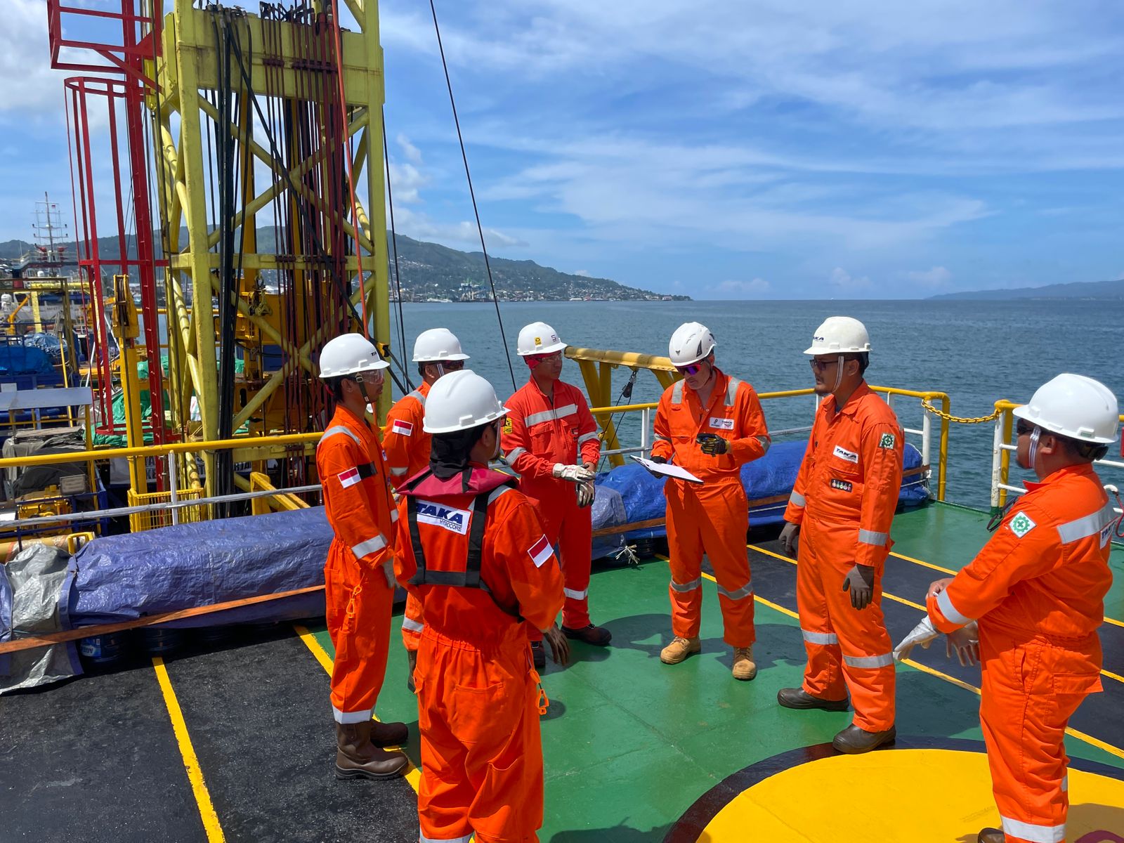 Taka Hydrocore field team for internship exposure