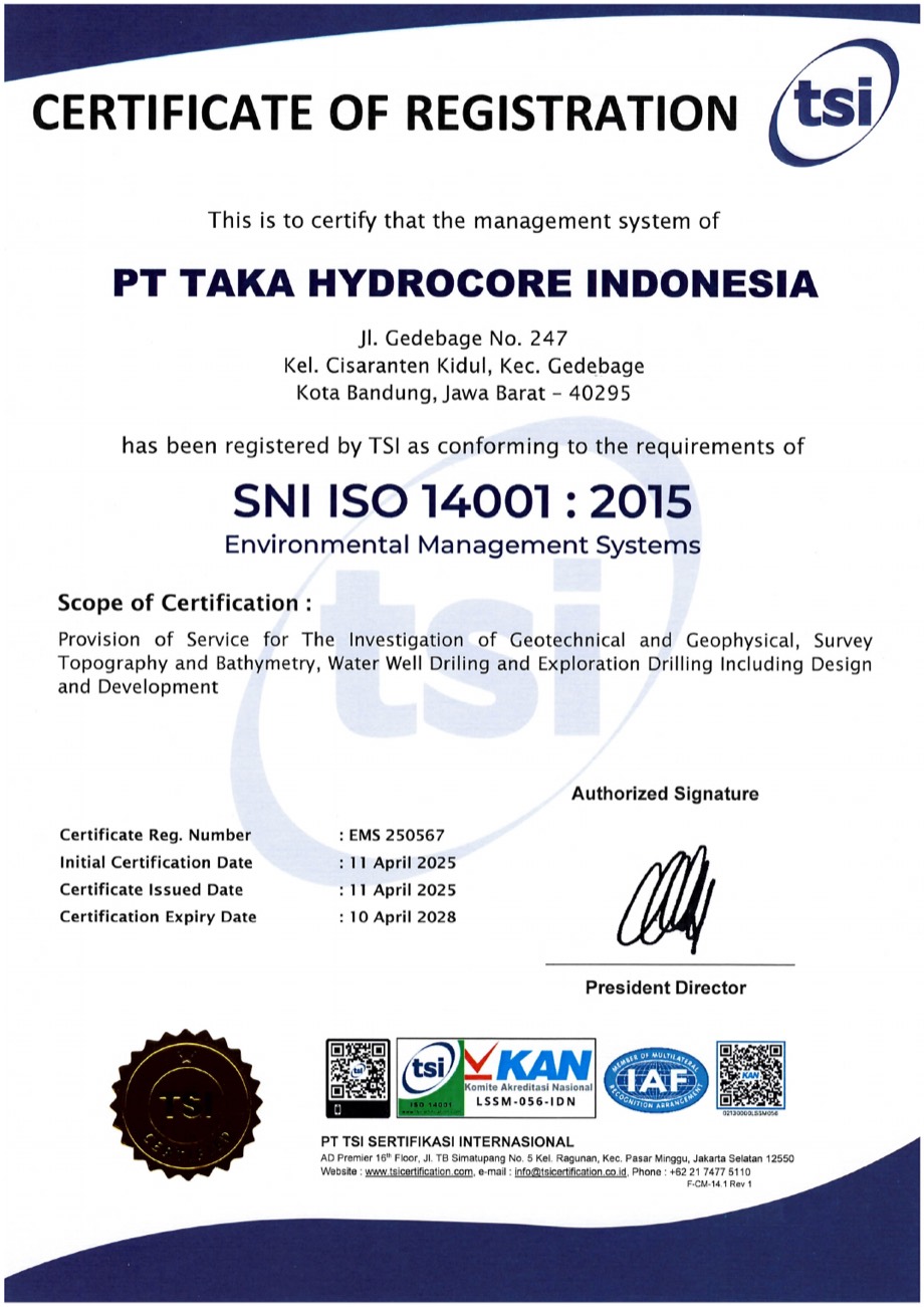 ISO 14001 certificate preview
