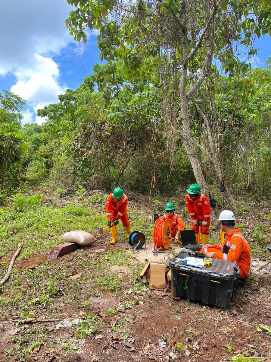 Onshore downhole seismic field activity
