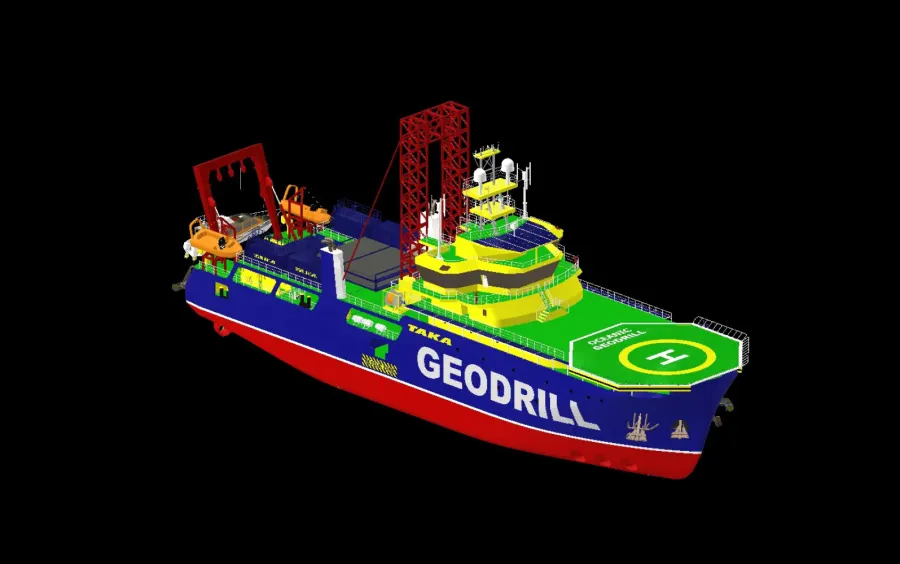 Oceanic Geodrill vessel concept visual