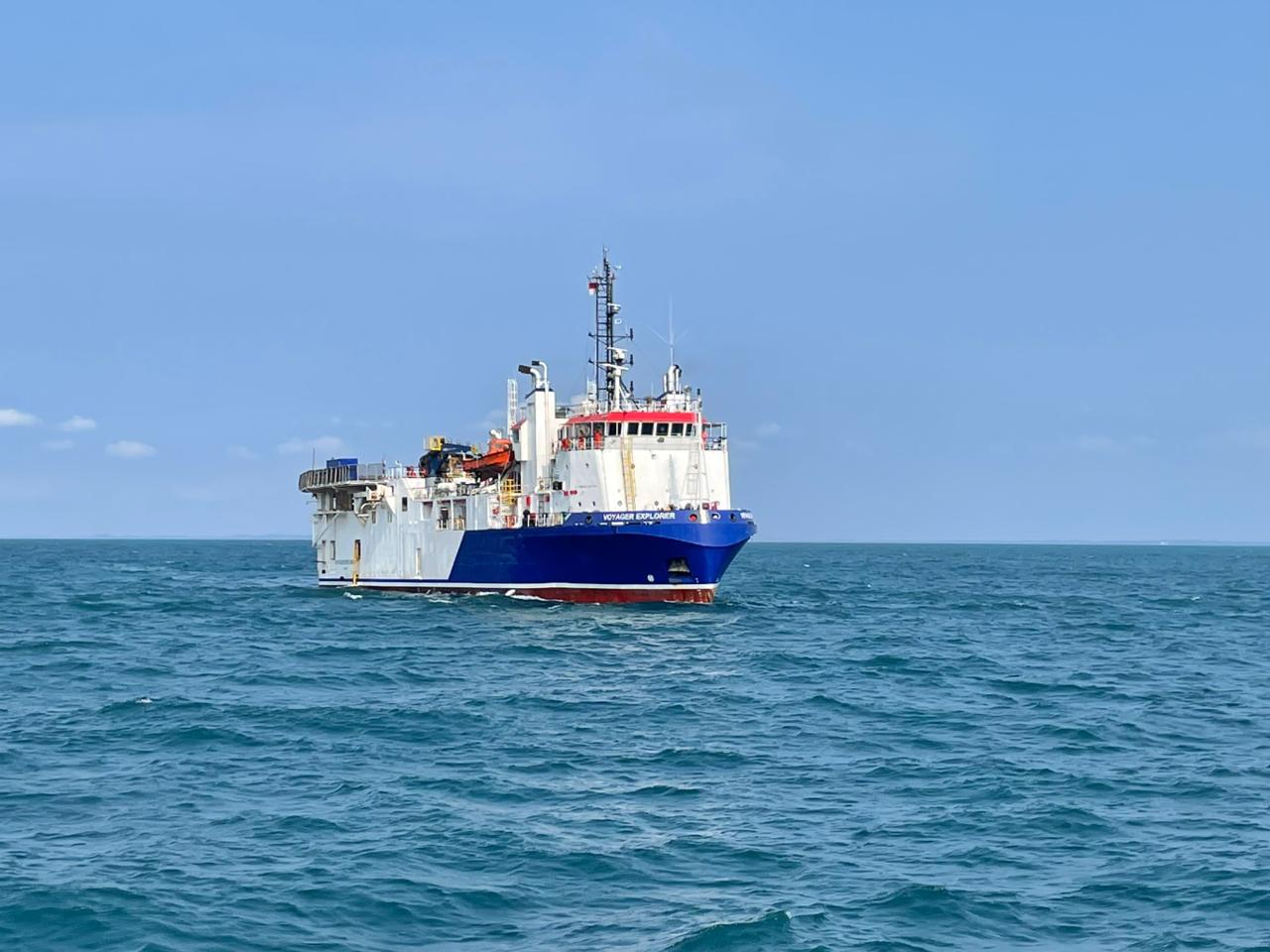 Voyager Explorer operating offshore as a field-ready survey vessel